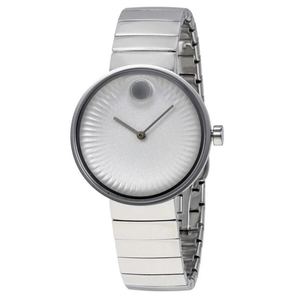 Movado Edge 34mm 5.5 Inch Sapphire Crystal Ladies Watch Runs‎